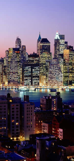 iPhone Xs New York City Baggrund — Galaxy S24 FE Wallpapers