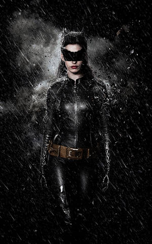 The Dark Knight Cat Woman portrætbaggrund. — Galaxy Tab S10 Ultra Wallpapers