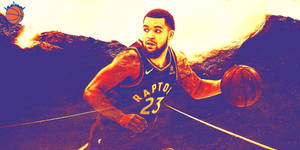 Fred Vanvleet lilla kunst wallpaper — Skærmbeskytter Wallpapers