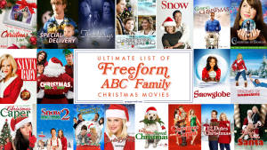 Freeform Movies Julekollage baggrund