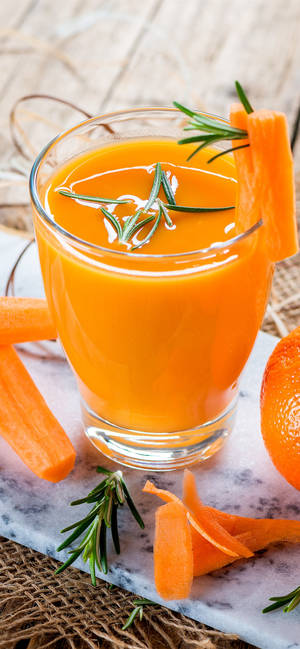 Frisk appelsinjuice med rosmarin wallpaper — iPhone 14 Wallpapers