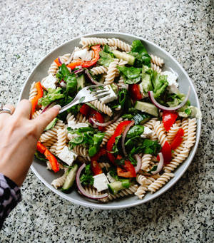 Frisk salatpasta tapet — Nubia Flip Wallpapers
