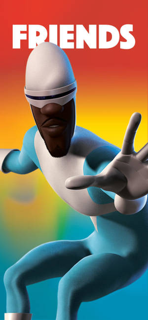 Frozone farverig grafik baggrund — iPhone 16 Wallpapers