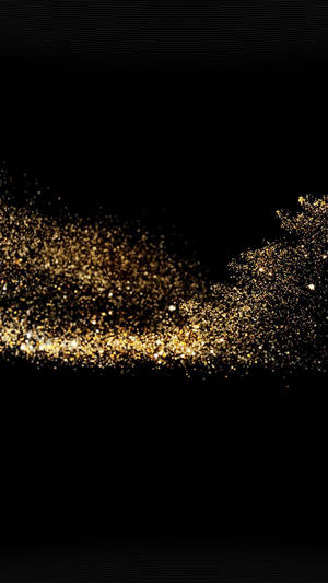 Funklende Guld Glitter Smuk Mørk Baggrund