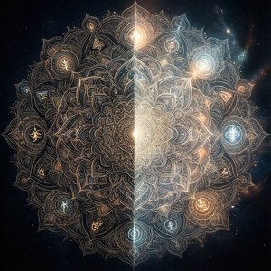 Indviklet mandala med skjulte symboler og falmende dele — Pixel Watch 4 Wallpapers
