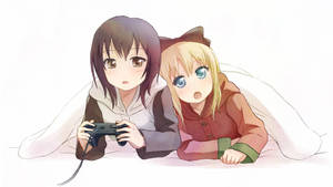 Gaming anime lesbisk baggrund