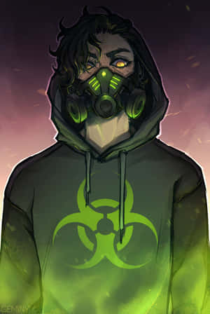 Gasmaske-dreng neongrøn — Huawei MatePad 11.5 (2025) Wallpapers