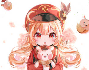 Genshin Impact Klee med langt hår — Genshin impact GIF Wallpapers