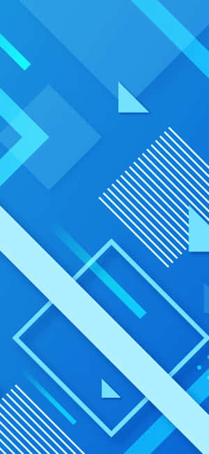 Blå Geometrisk — Redmi Note Wallpapers