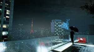 Ghostwire Tokyo Balkongænger wallpaper — Ghostwire Tokyo Wallpapers