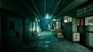 Ghostwire Tokyo undergrundsbanebutikker baggrund — Ghostwire Tokyo Wallpapers