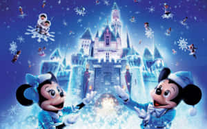 Glade minder med Snehvide i en Disney-jul — Disney jul Wallpapers