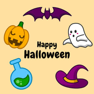 Tegneserieagtige Halloween-billeder