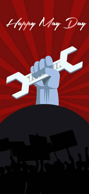 Happy May Day wallpaper — iPhone 17 Pro Wallpapers