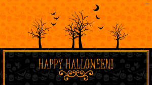 Glædelig Vintage Halloween Plakat
