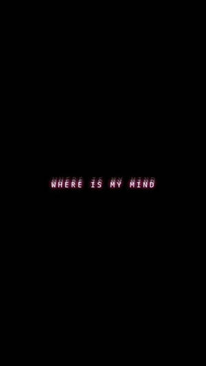 Glitchende Where Is My Mind Grafik — Sort og hvid æstetik GIF Wallpapers