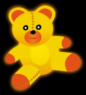 Gul bamse clipart, HD png download