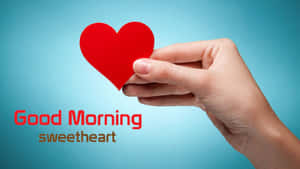 Godmorgen min elskede hjerte hånd — God morgen min elskede Wallpapers