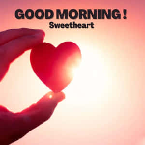 Godmorgen Skat Hjerte Silhuet — God morgen min elskede Wallpapers