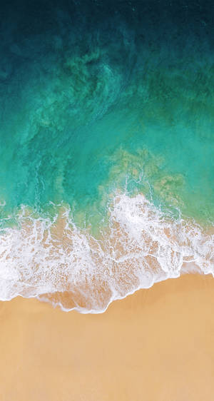 iPhone 11 strandluftfoto tapet.