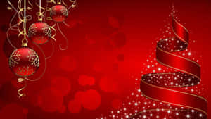 Rød julebaggrund — Rød jul Wallpapers