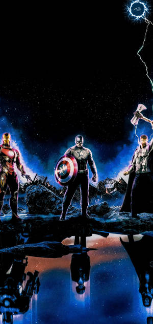 Avengers Galaxy S10 Plus baggrund — iPhone 14 Pro Wallpapers