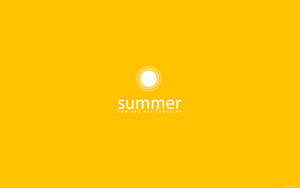 Sommercitat på gul baggrund, wallpaper. — Sommer Wallpapers