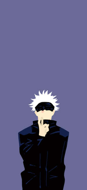 Gojo Satoru minimalistisk anime — Vivo V60e Wallpapers