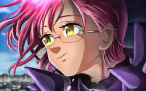 Gowther, Goat's Sin of Lust, i en fængslende positur fra Seven Deadly Sins-animeserien — Steam Deck Wallpapers