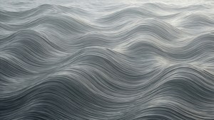 Beroligende monokromt bølgemønster — Grå æstetik Wallpapers