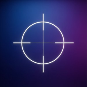 En elegant gradientbaggrund med et lysende sigtekorn. — Pixel Watch 4 Wallpapers
