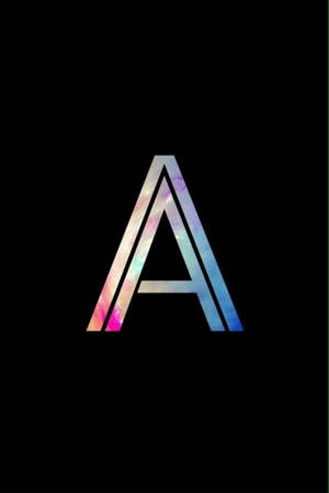 Gradient Neon Capital Alphabet Letter A — Huawei MatePad Air (2025) Wallpapers