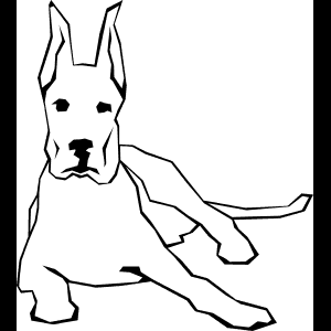 Grand danois vektorillustration