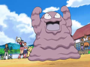 Grimer hepper i Pokémon-animeen — Pokemon Wallpapers