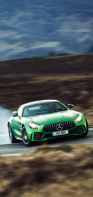 Mercedes AMG iPhone Grøn Racing — iPhone 13 Pro Max Wallpapers