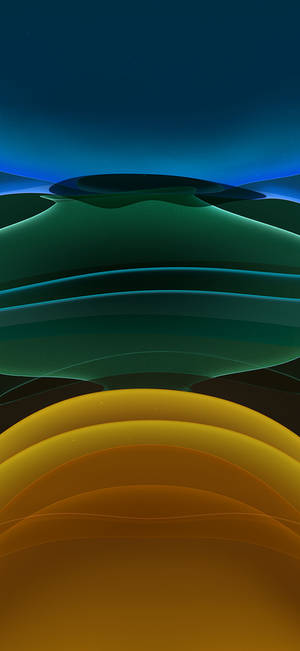 Midnatsgrøn Og Gul IOS 11 — Galaxy S25 Ultra Wallpapers