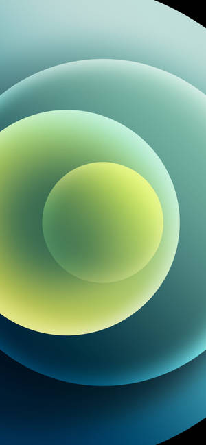 Grønne orber iPhone 12 tapet — iPhone 12 Wallpapers