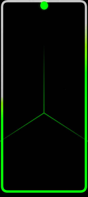 Grønt Mønster Midterhul — Honor GT Pro Wallpapers