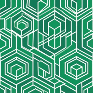 Minimalistisk grøn og hvid geometrisk tapet. — Pixel Watch 5 Wallpapers