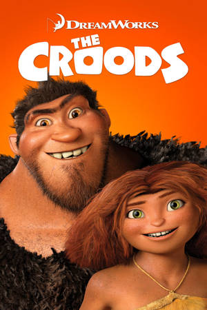 Grug og Eep fra Croods Animationen nyder deres familieeventyr — Huawei MatePad Wallpapers