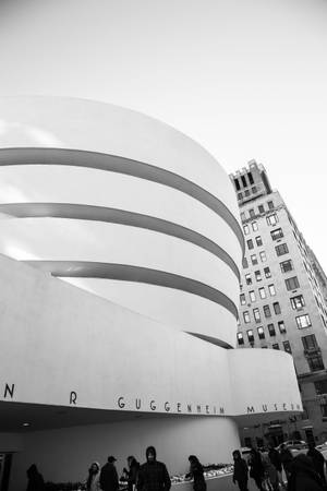 Guggenheim Museum New York Sort og Hvid — Xiaomi Pad 9 Pro Max Wallpapers