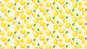 Gul Æstetisk Citron Collage Til Computer