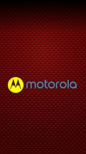 Gul Motorola på mørkerød baggrund — Motorola Wallpapers