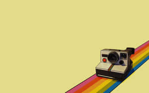 Polaroid-kamera billeder — Regnbue æstetik Wallpapers