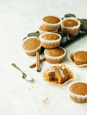 Gyldenbrune muffins wallpaper — 3:4 Wallpapers