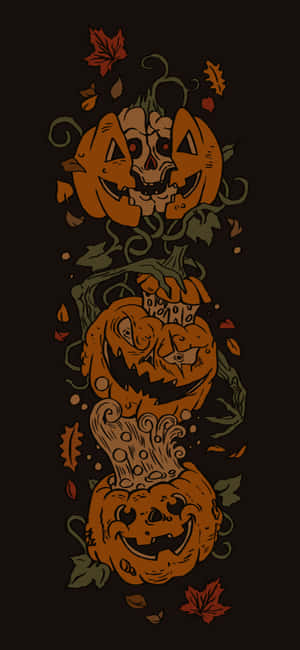 Skræmmende Halloween-baggrund — iPhone Air Wallpapers