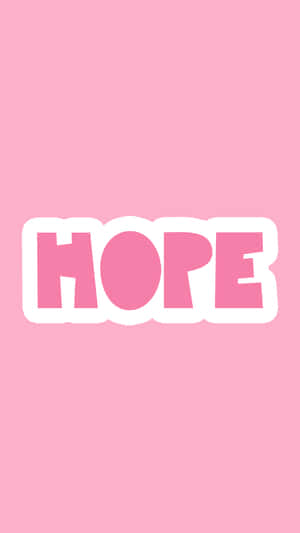 Håb på lyserød baggrund — Æstetisk pink Wallpapers
