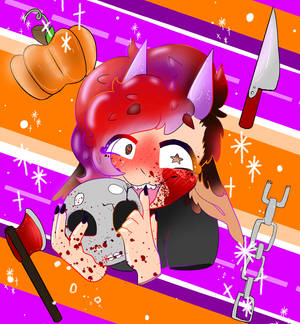 Halloween PFP, sødt barn, der holder et kranie — Honor Magic V Flip 2 Wallpapers