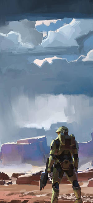 Halo Infinite digital kunst tapet — iPhone 16 Pro Max Wallpapers