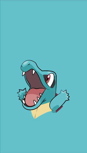Halvkropsbillede af livlig Totodile